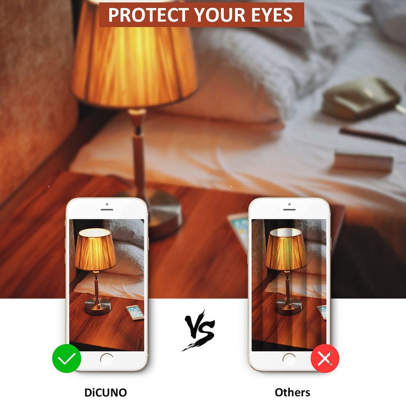 DiCUNO مصباح LED E12 من DiCUNO 4W (ما يعادل 40W)، ضوء أبيض دافئ 3000K غير قابل للتعتيم، مصابيح قاعدة شمعة للإضاءة الداخلية، مروحة السقف، الثريا، 6 عبوات - Image 4